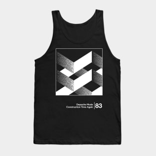 Construction Time Again - Minimal Style Graphic Artwork Tank Top